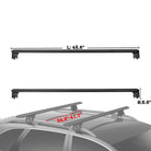 Winglet Universal Roof Rack System, Integrated Crossbar for Vehicles with Side Rails - BENEHIKE