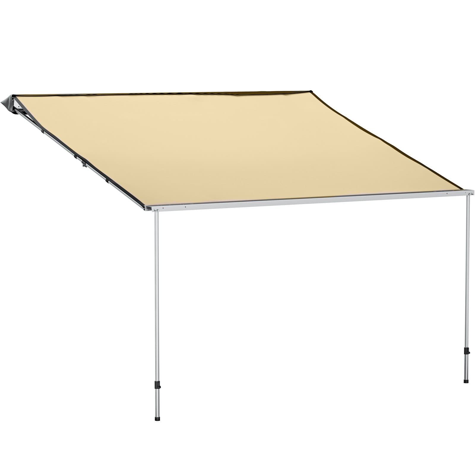 8.2' x 6.7' Car Side Awning, Soft Shell, Pull Out Rooftop Tent Shelter - BENEHIKE