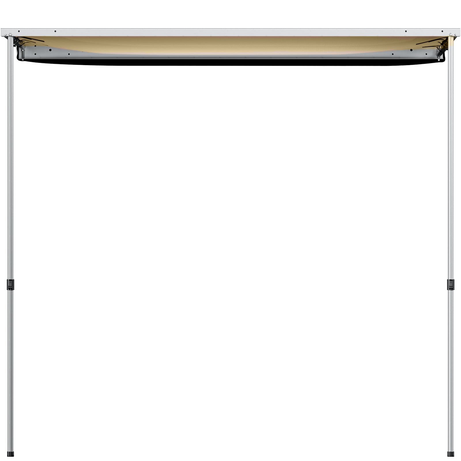 8.2' x 8.2' Car Side Awning, Soft Shell, Pull Out Rooftop Tent Shelter - BENEHIKE
