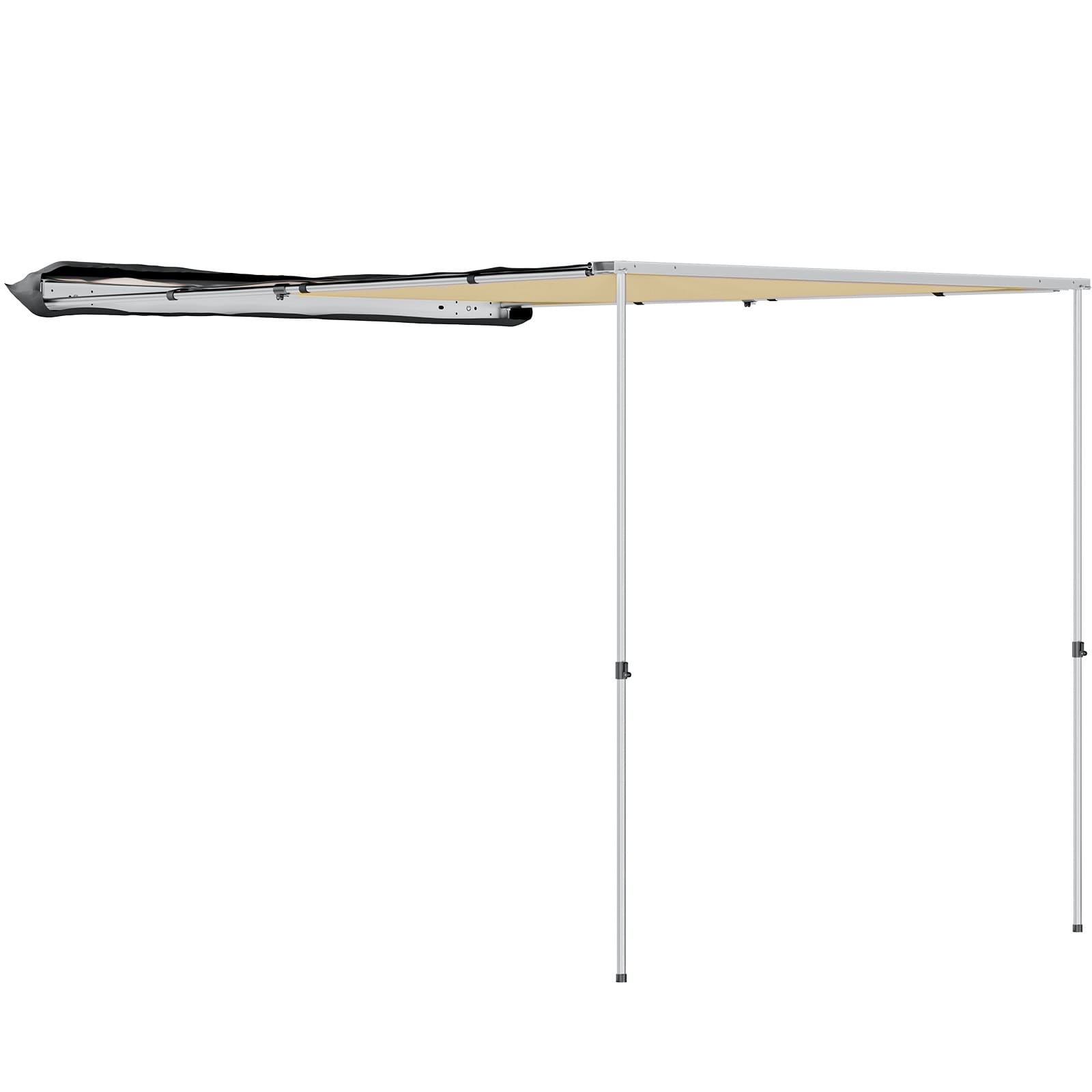 6.7' x 8.2' Car Side Awning, Soft Shell, Pull Out Rooftop Tent Shelter - BENEHIKE