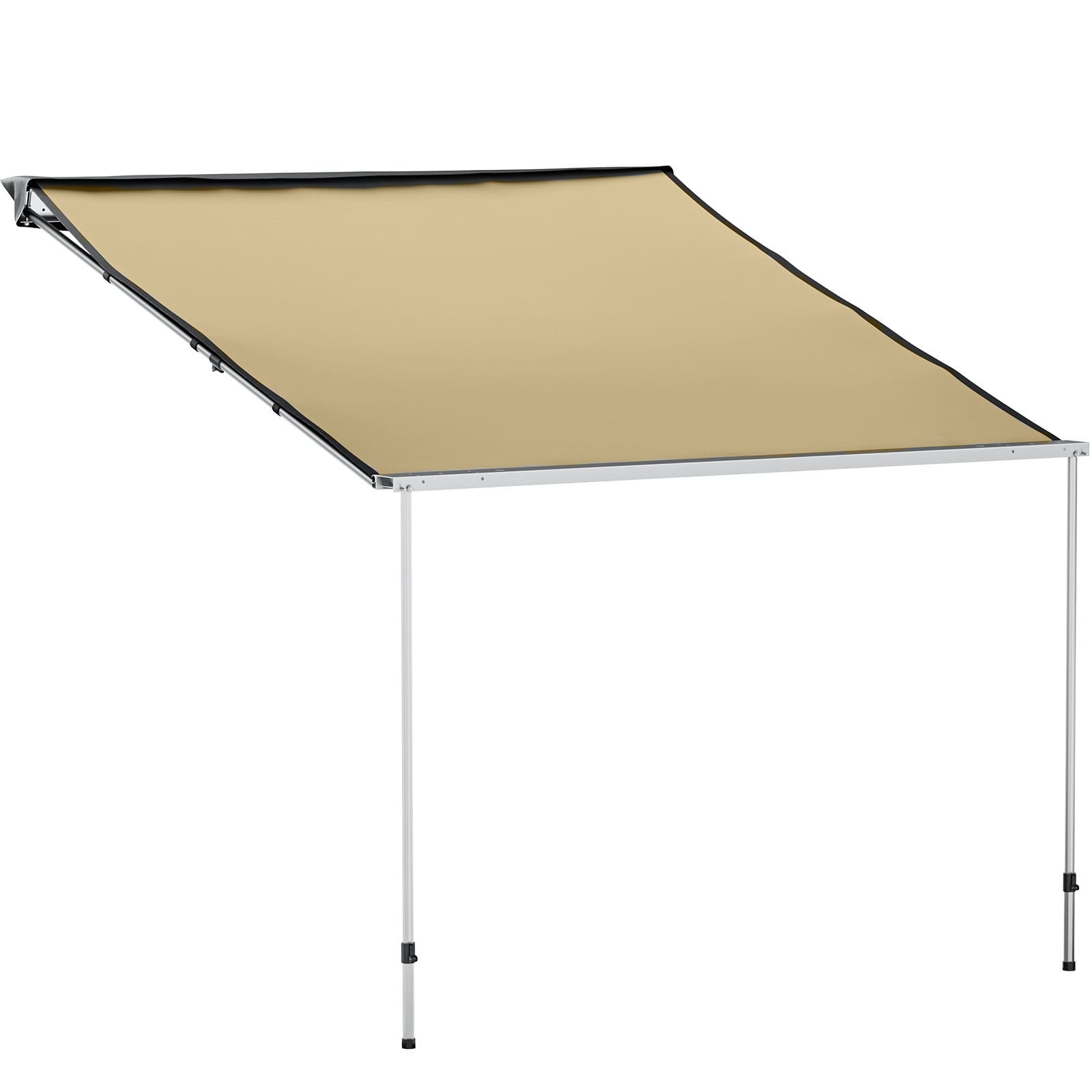 6.7' x 6.7' Car Side Awning, Soft Shell, Pull Out Rooftop Tent Shelter - BENEHIKE