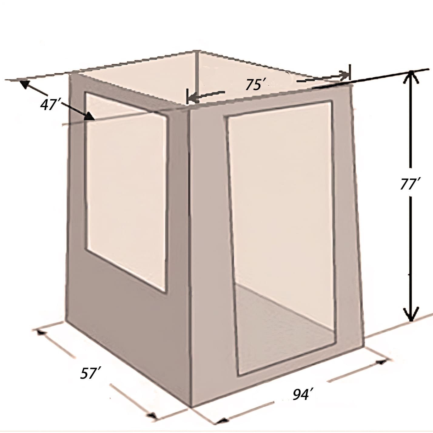 Annex Room for 75" Regular Soft Shell Rooftop Tent - BENEHIKE