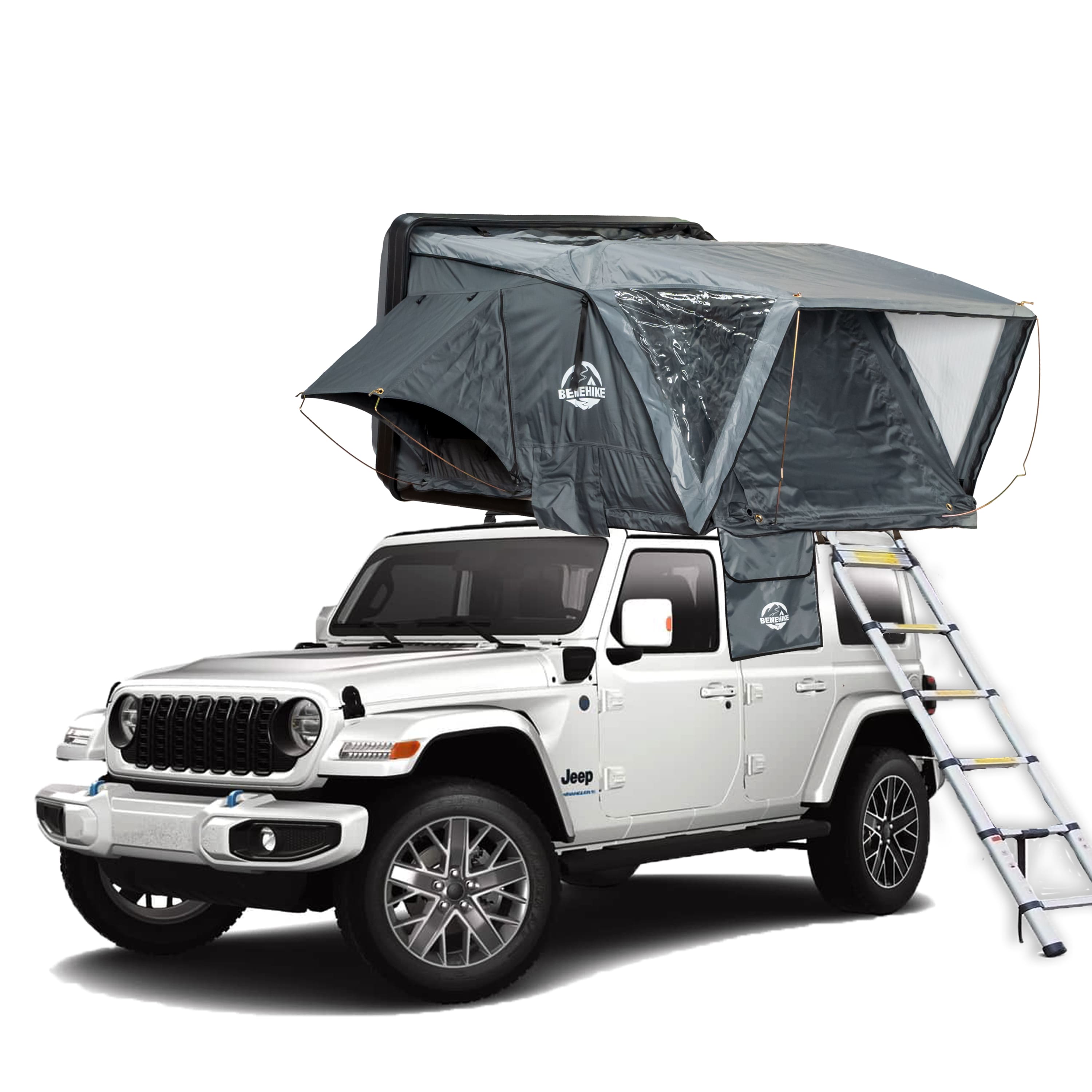 Bivvyy V2 Hard Shell Side Open Rooftop Tent, With Rainflys