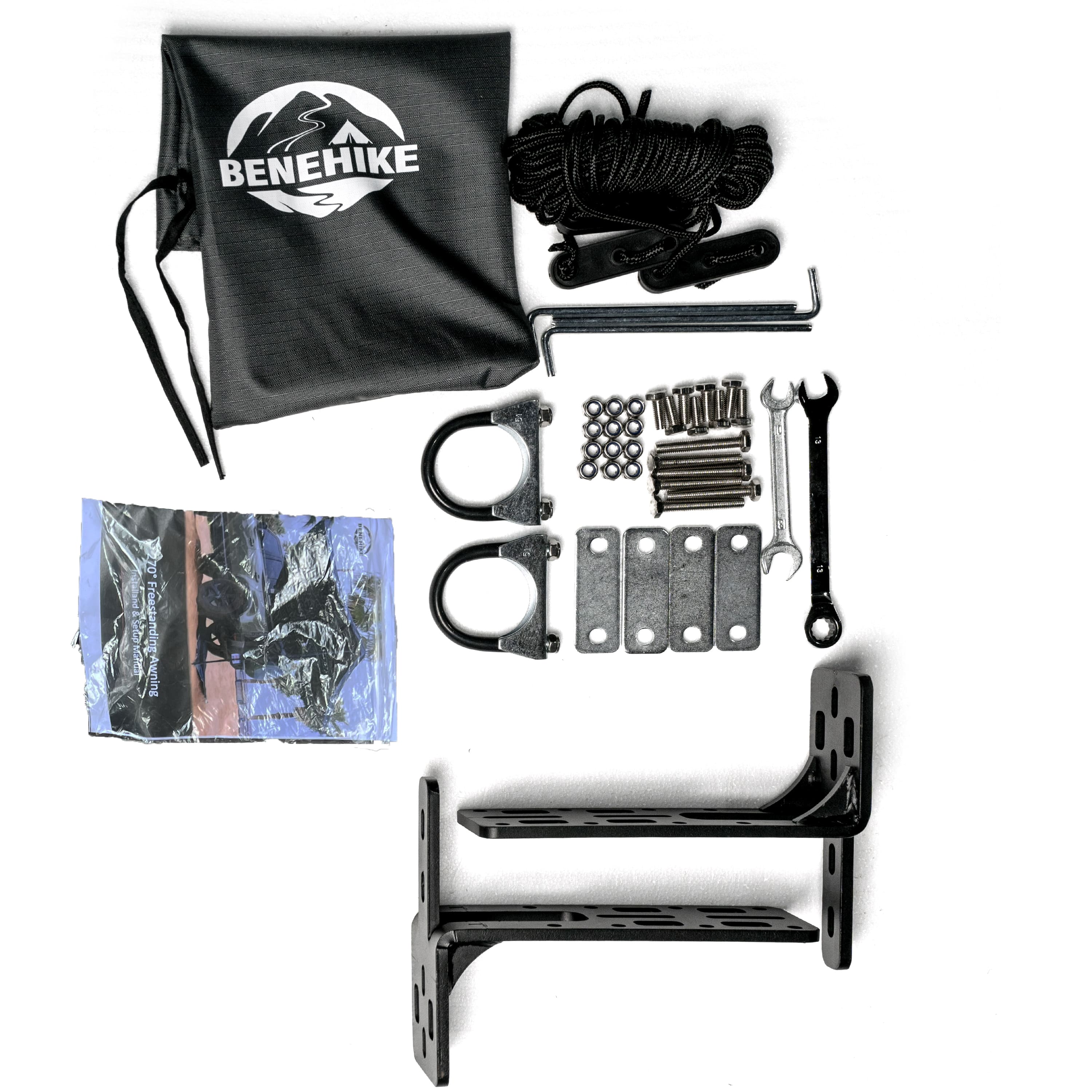 BENEHIKE® 270 Degree Compact Awning - Freestanding, 130 sq ft