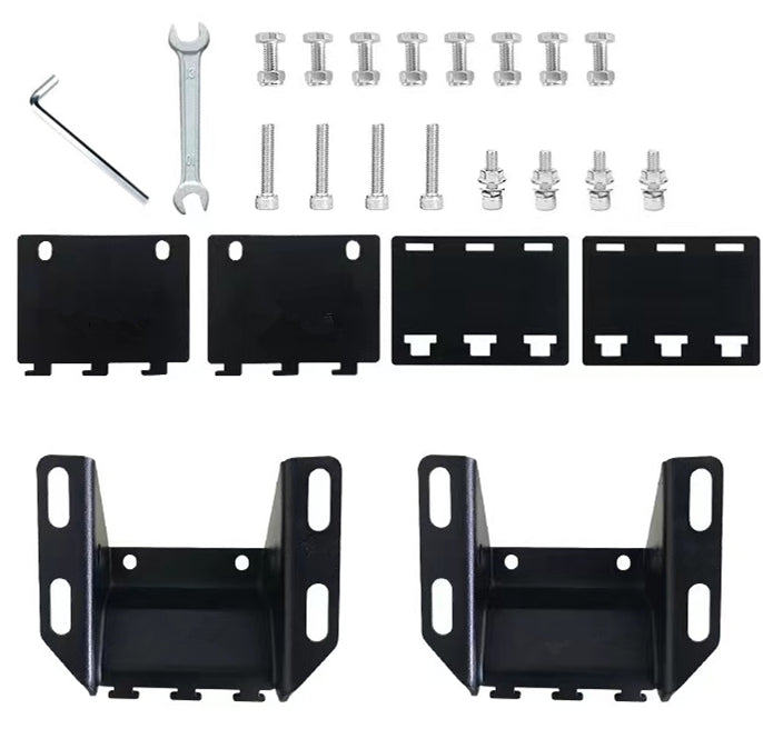 Car Side Awnings Bracket for Vehicles with Rails and No Rack - BENEHIKE