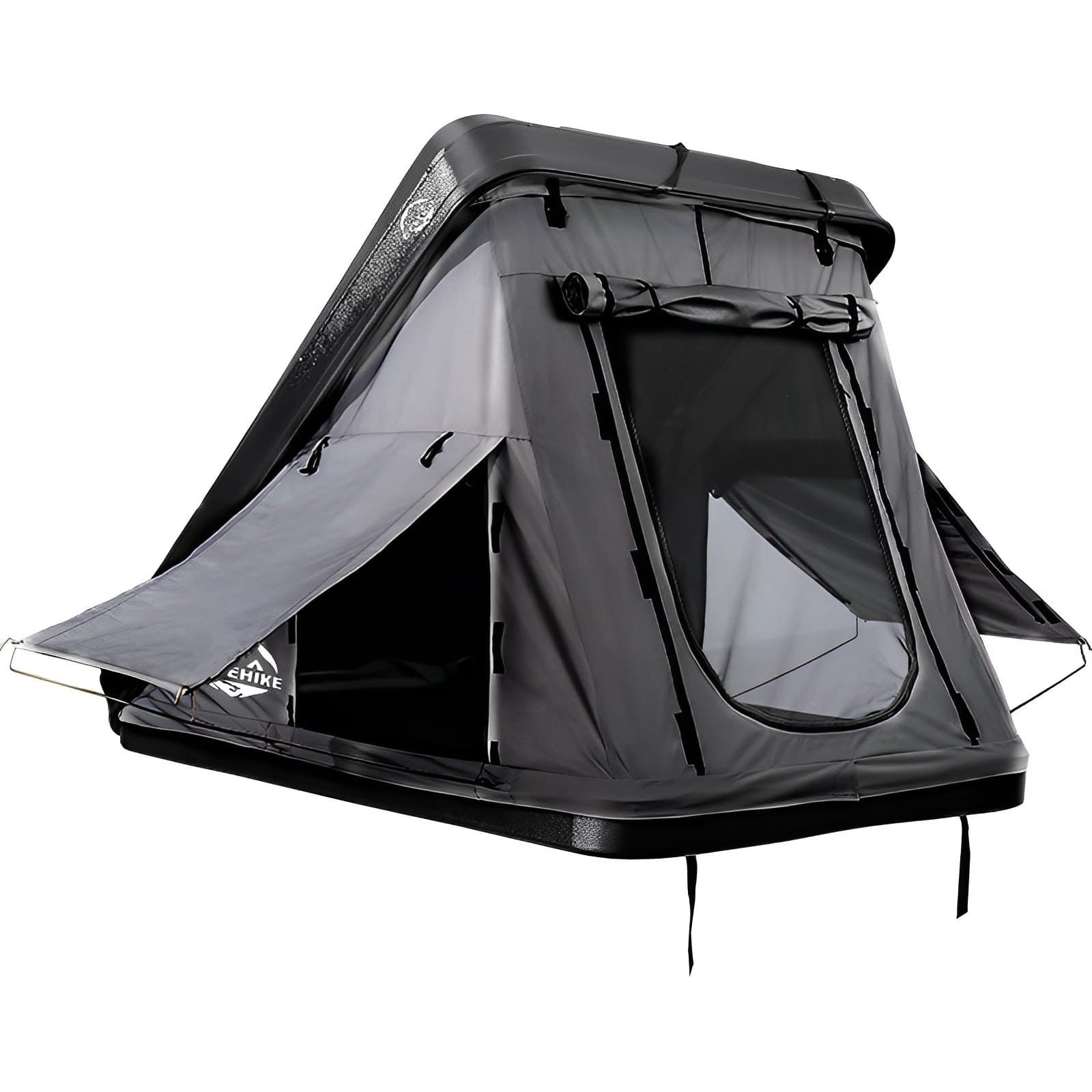 Hard Shell Side Open Rooftop Tent 2 3 Person Black