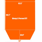 Annex Room for Bivvyy 3 Person Side Open Rooftop Tent - BENEHIKE
