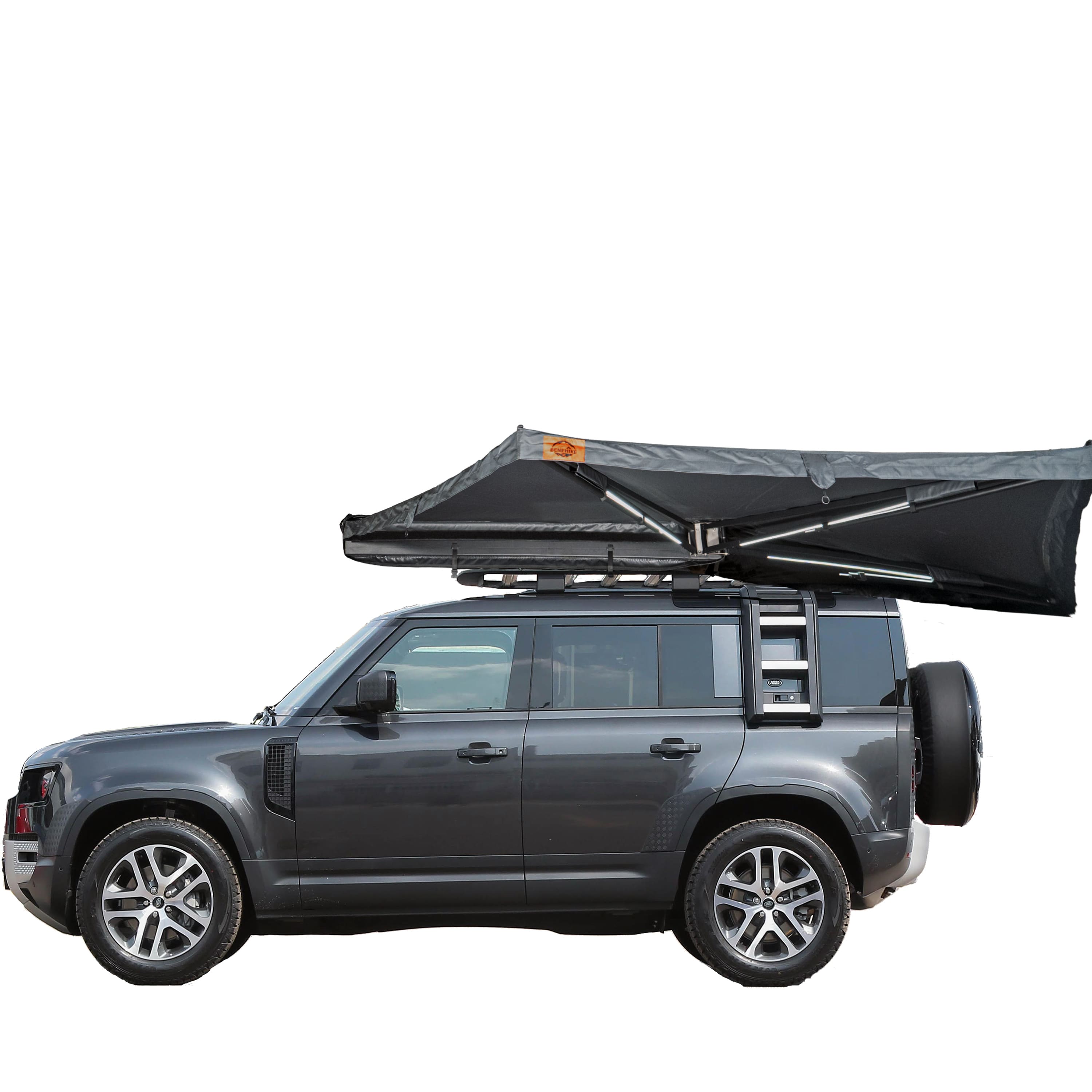 Ascendll V2 Aluminum Hard Shell Side Open Rooftop Tent, 2 Person