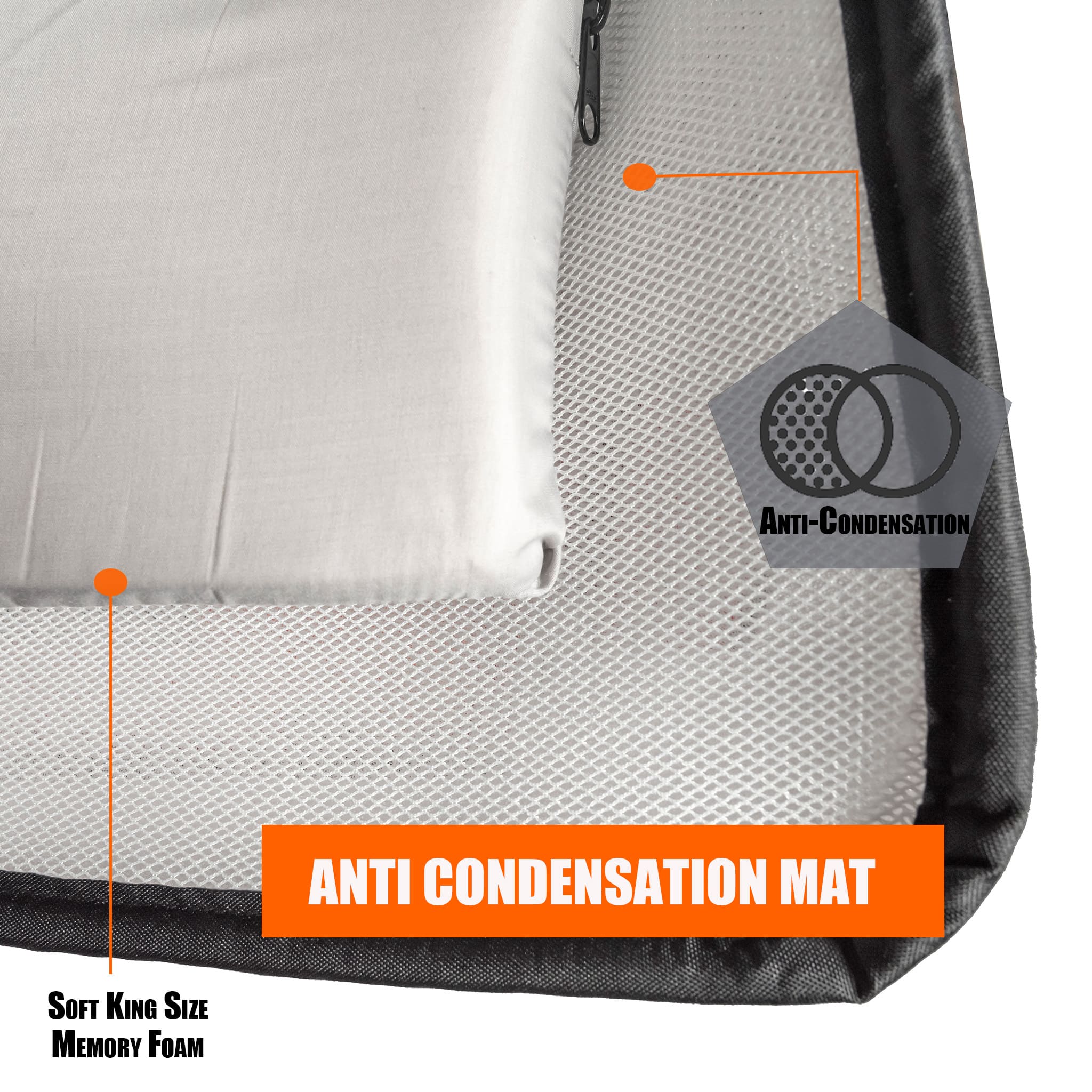 Alumabode V2 Aluminum Hard Shell Pop-Up Rooftop Tent, 3~4