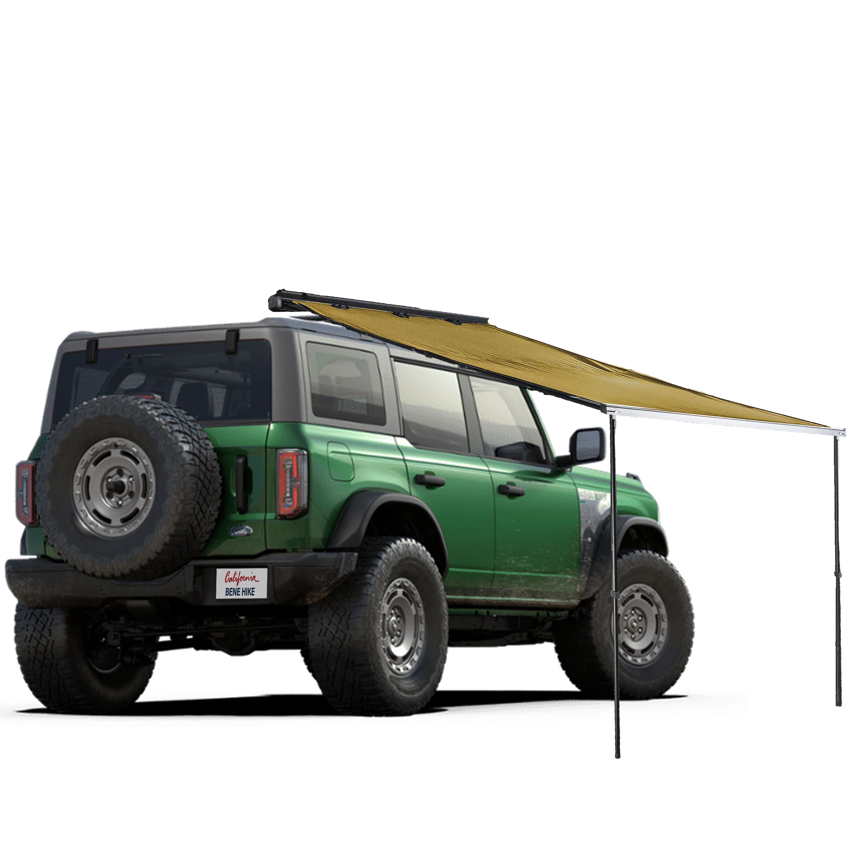 Aluminum Shell 8.2' x 8.2' Feet Car Side Awning, Pull Out Rooftop Aluminum Shell 8.2' x 8.2' Feet Car Side Awning, Pull Out Rooftop