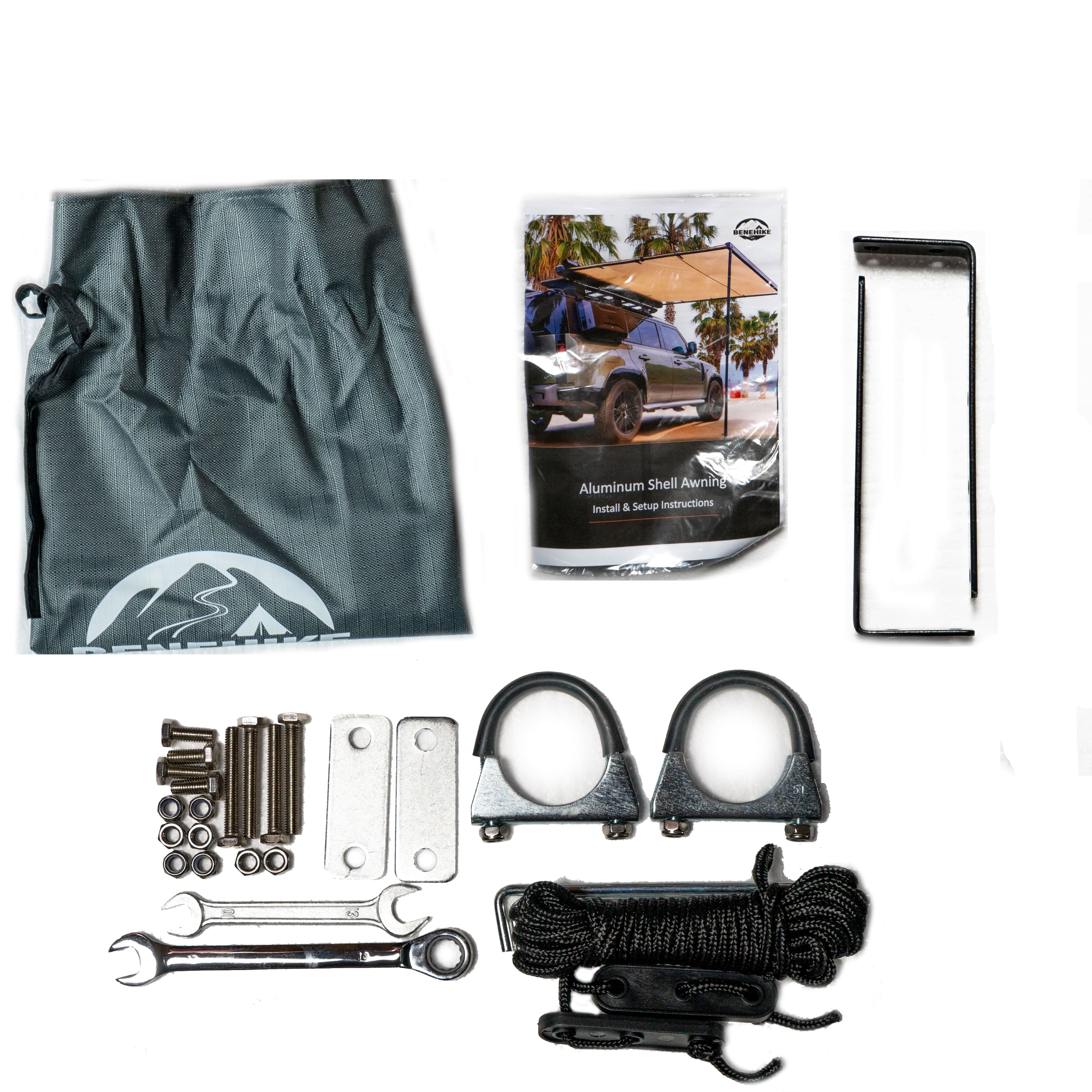 Side Awning アルミ製 サイズ200 270 Degree Awning, XL, Passenger Side, C-Channel Aluminum, Olive