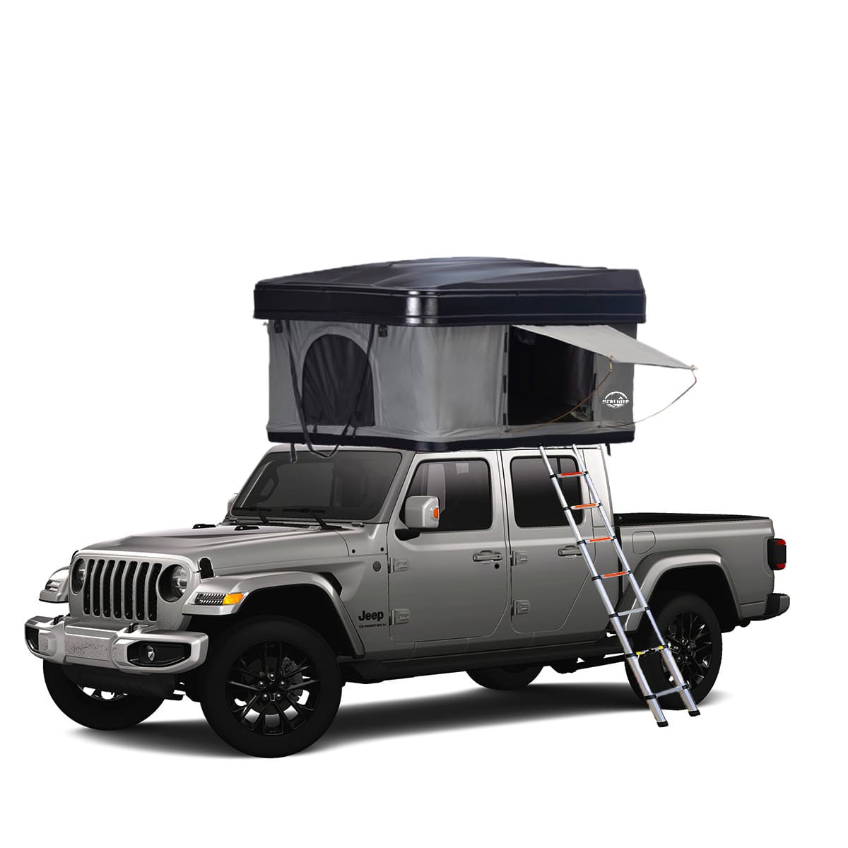 2~3 Person ABS Hard Shell Pop-Up Rooftop Tent - BENEHIKE
