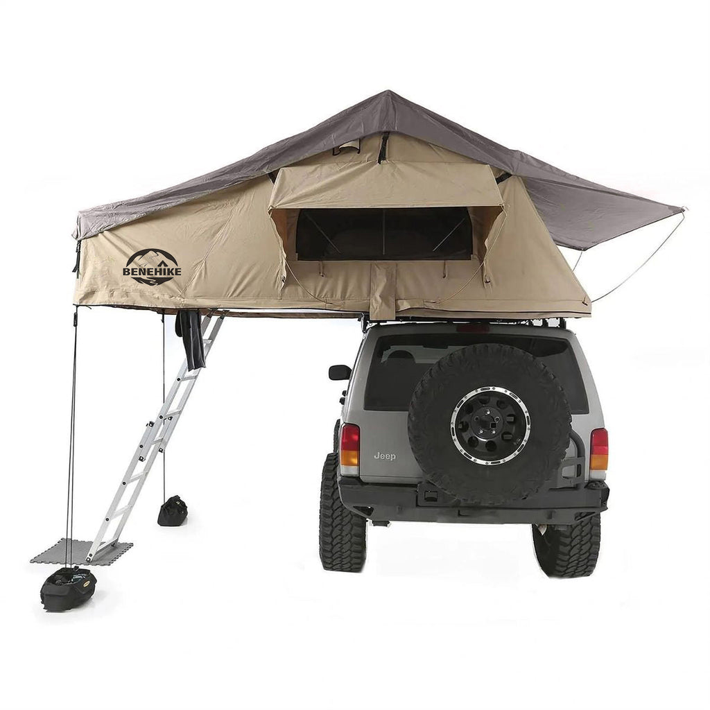 3~5+ Person Soft Shell Expanded Side Open Rooftop Tent - BENEHIKE