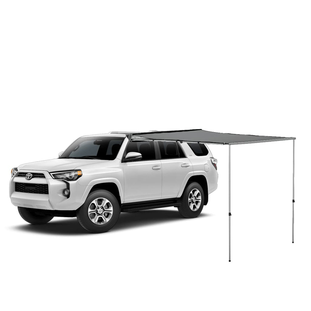 8.2' x 6.7' Car Side Awning, Soft Shell, Pull Out Rooftop Tent Shelter