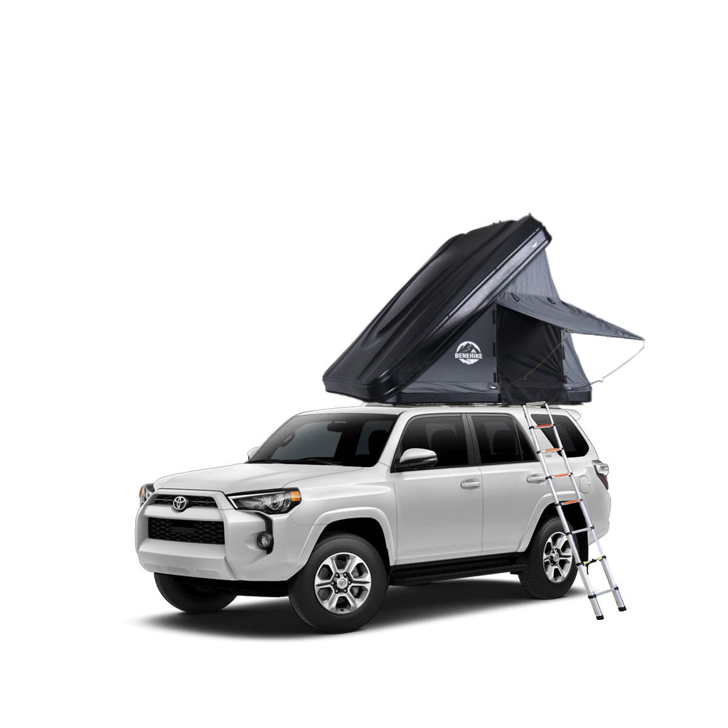 Hard Shell Side Open Rooftop Tent, 2~3 Person, Black
